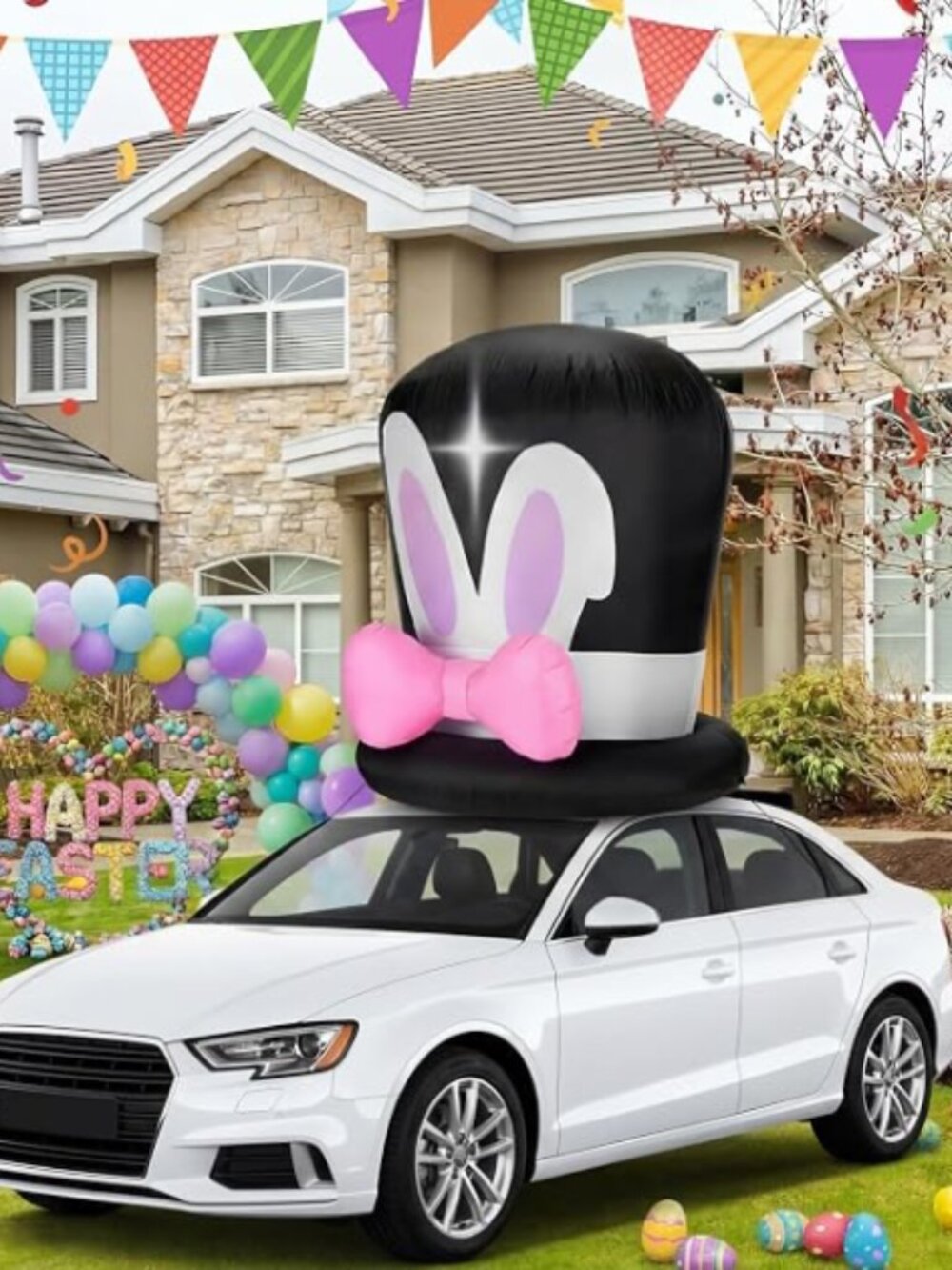 JellyArch 5.9 ft Large Inflatable Bunny Ears